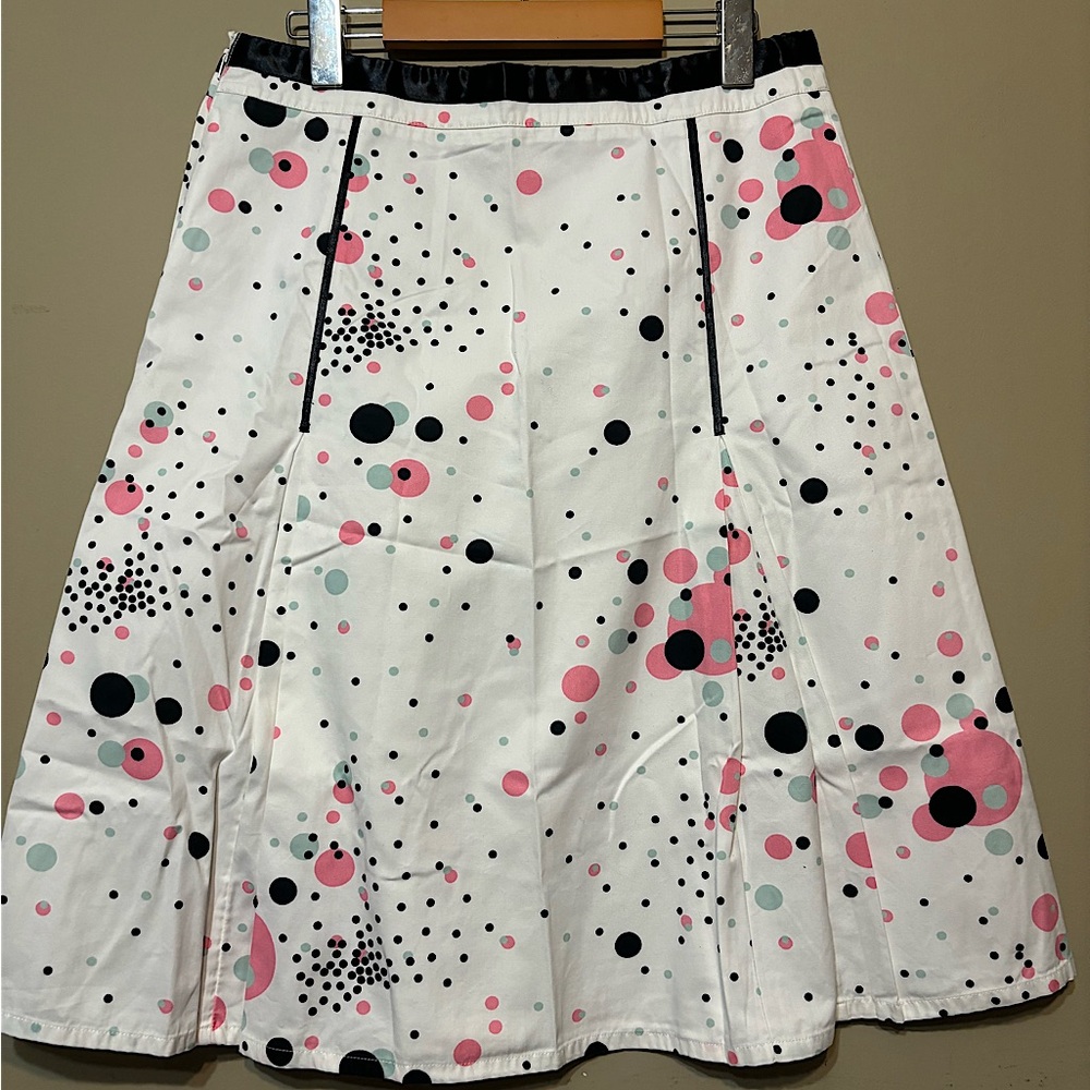 H&M Cotton Flared Skirt, Paint Splatter Design